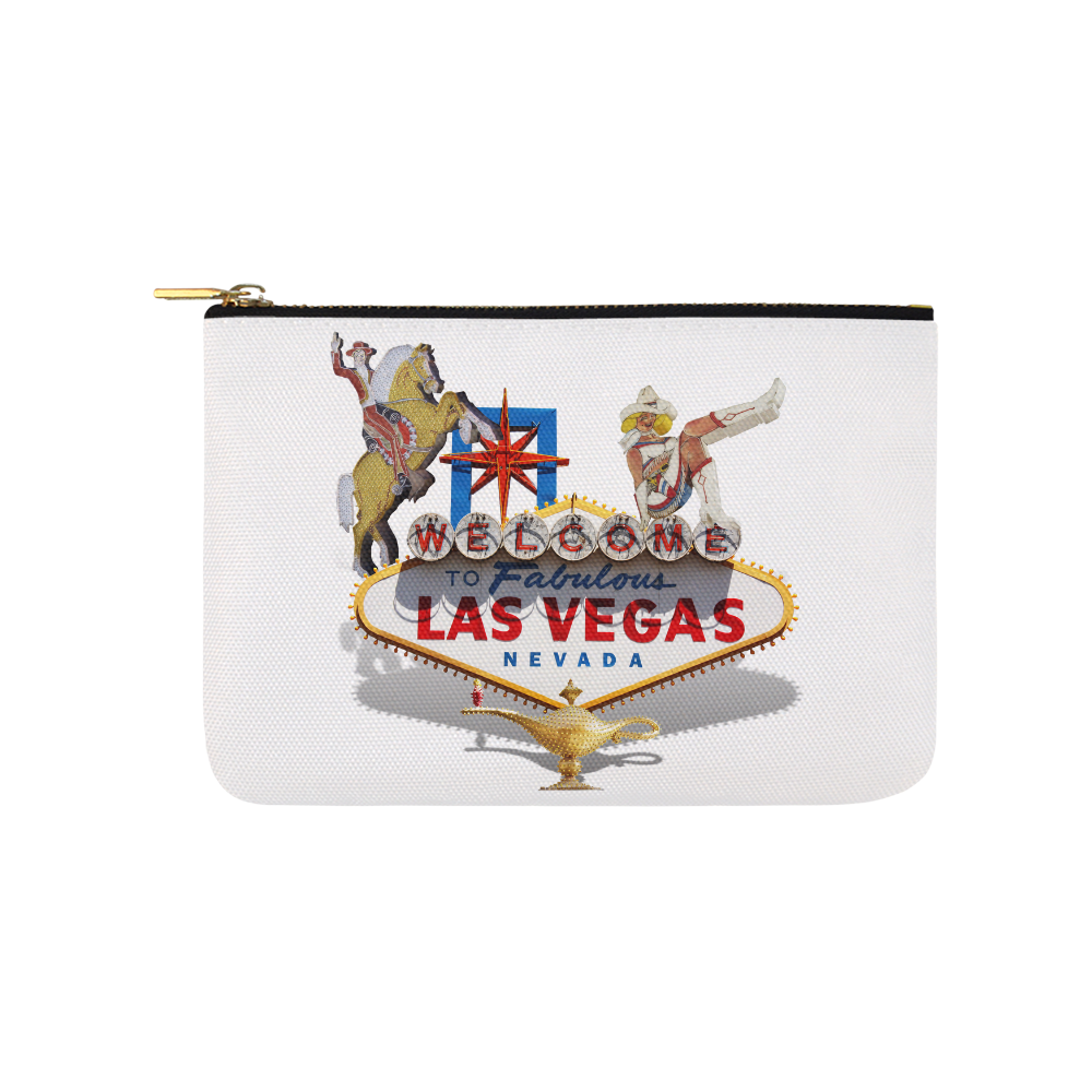 Las Vegas Welcome Sign Carry-All Pouch 9.5''x6''