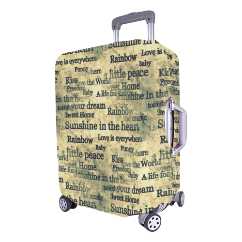 Words Popart by Nico Bielow Luggage Cover/Large 26"-28"