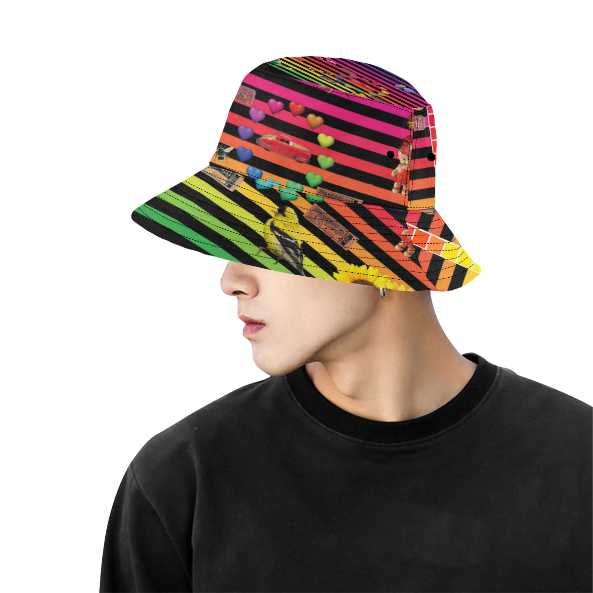 Just the Ticket All Over Print Bucket Hat for Men