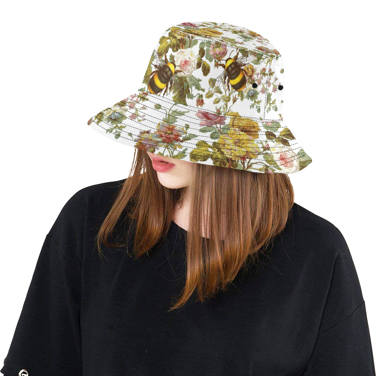 Early Morning Bees All Over Print Bucket Hat