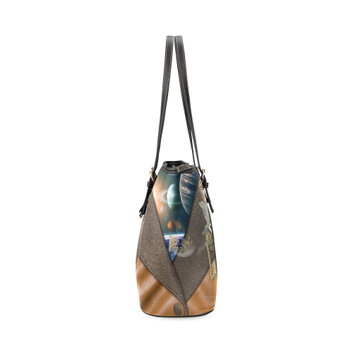 our dimension of Time Leather Tote Bag/Large (Model 1640)