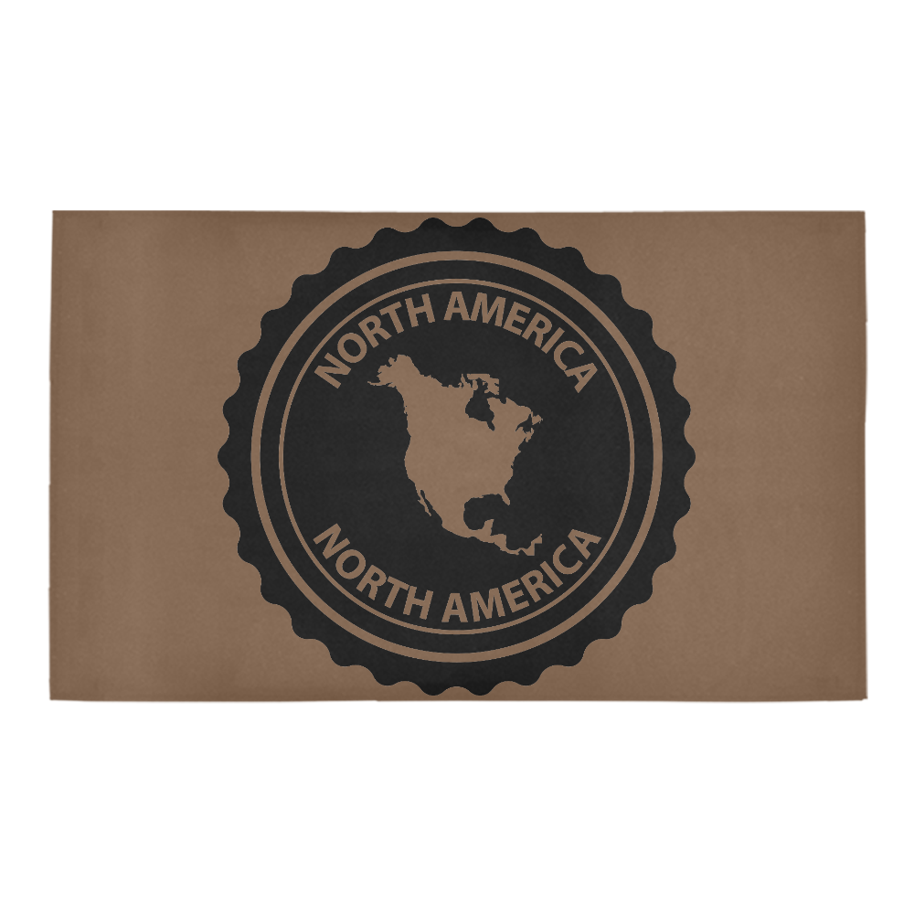 North America stamp Azalea Doormat 30" x 18" (Sponge Material)