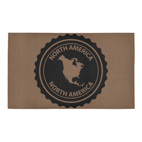 North America stamp Azalea Doormat 30" x 18" (Sponge Material)