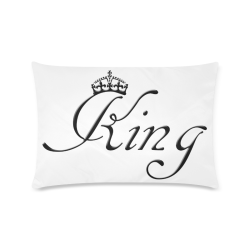 For the King Custom Zippered Pillow Case 16"x24"(Twin Sides)