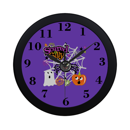 Scared Silly Circular Plastic Wall clock