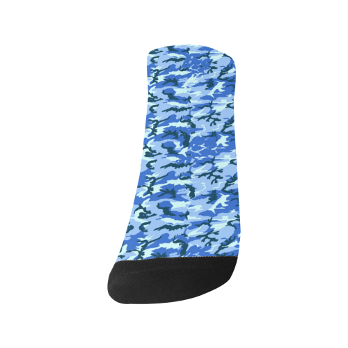 Woodland Blue Camouflage Women's Ankle Socks