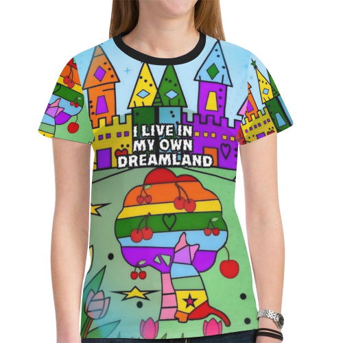 Dreamland by Nico Bielow New All Over Print T-shirt for Women (Model T45)