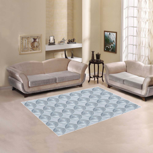 Glass pattern on a marble background Area Rug 5'3''x4'