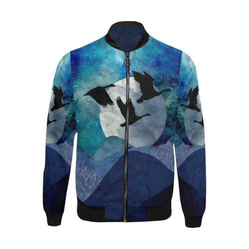 Night In The Mountains All Over Print Bomber Jacket for Men (Model H31)