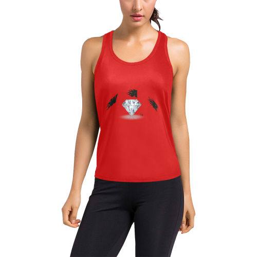 RED Women's Racerback Tank Top (Model T60)