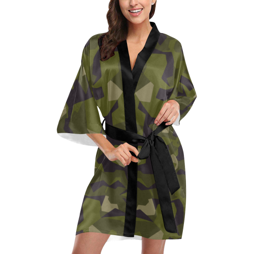 swedish M90 woodland camouflage Kimono Robe