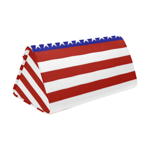 USA Patriotic Stars & Stripes Custom Foldable Glasses Case