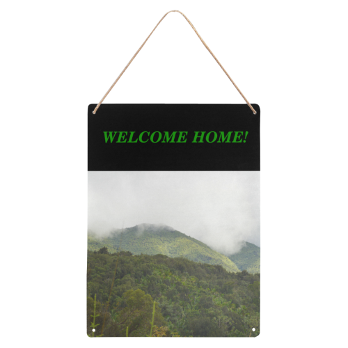 Yunque rainforest - welcome home DSC_2319 Metal Tin Sign 12"x16"