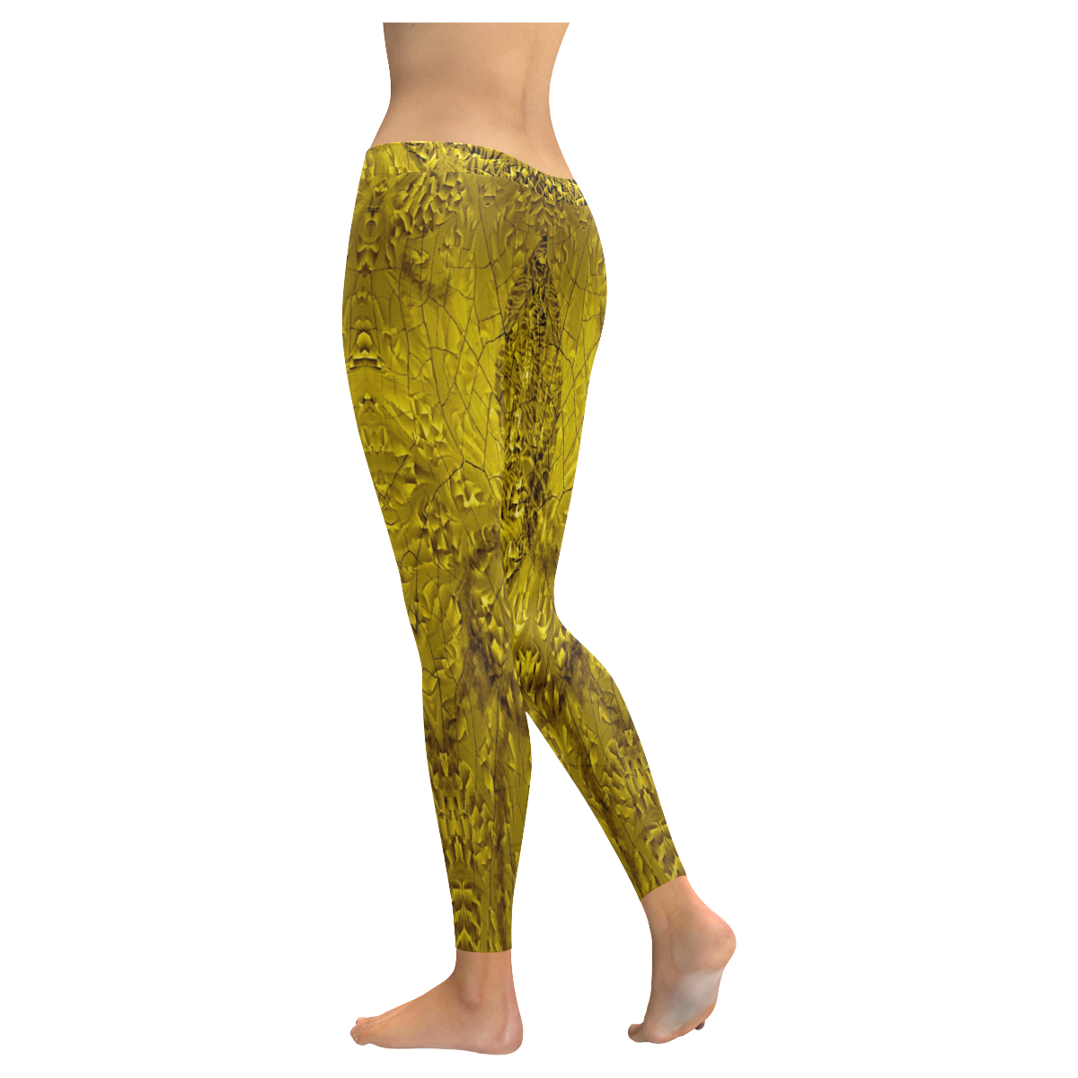 waterfall 8 Women's Low Rise Leggings (Invisible Stitch) (Model L05)