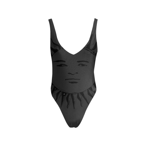 GOD One Piece Swimsuits Black Sexy Low Back One-Piece Swimsuit (Model S09)
