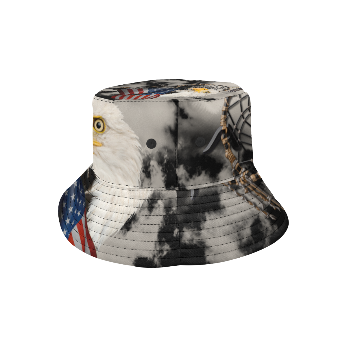 Awesome American Eagle All Over Print Bucket Hat