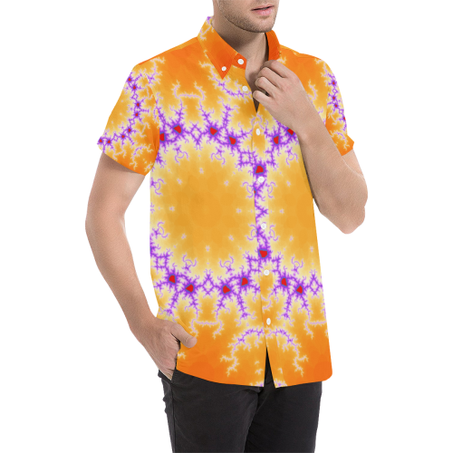 Summer Mandala Men's All Over Print Short Sleeve Shirt (Model T53)