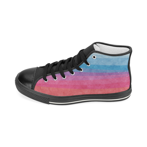 From Dusk Til Dawn Men’s Classic High Top Canvas Shoes (Model 017)