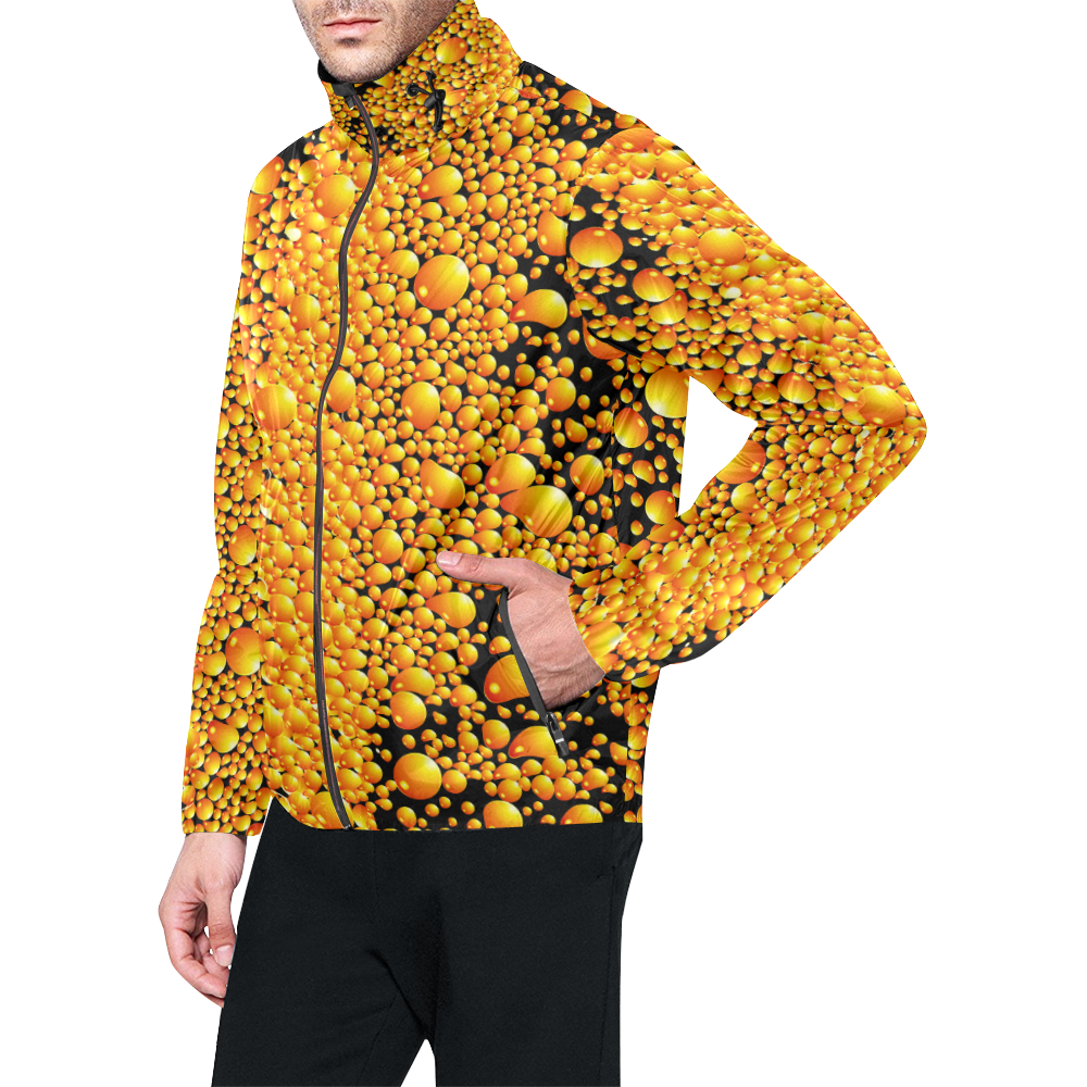 yellow bubble Unisex All Over Print Windbreaker (Model H23)