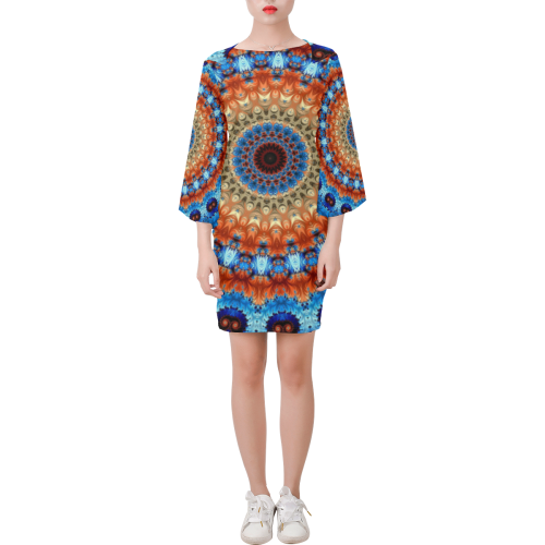 Kaleidoscope Bell Sleeve Dress (Model D52)