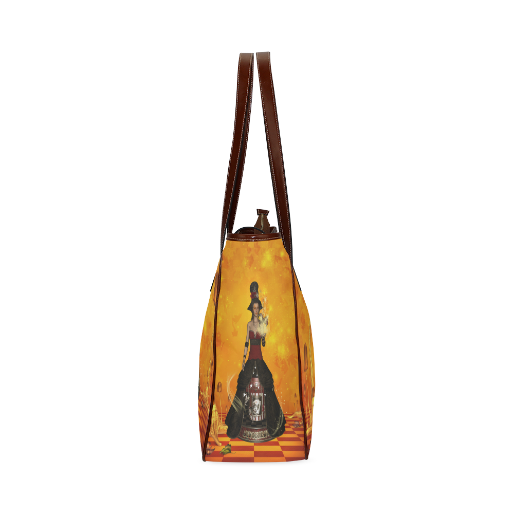 Fantasy women with carousel Classic Tote Bag (Model 1644)