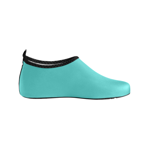 color medium turquoise Men's Slip-On Water Shoes (Model 056)