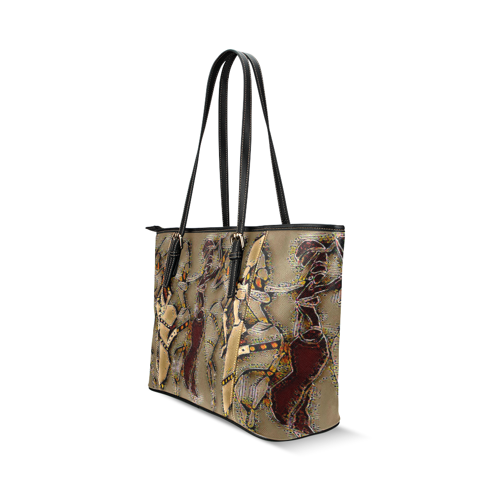 Sistas Leather Tote Bag/Small (Model 1640)