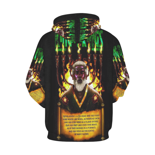 black Christ All Over Print Hoodie for Men (USA Size) (Model H13)