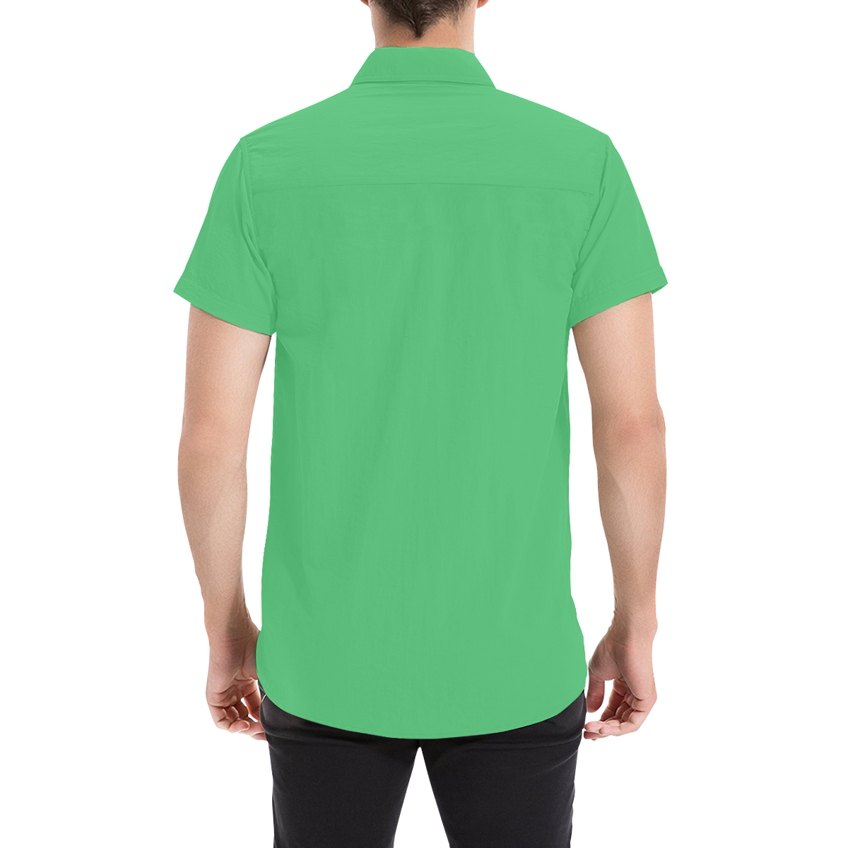 color Paris green Men's All Over Print Short Sleeve Shirt (Model T53)