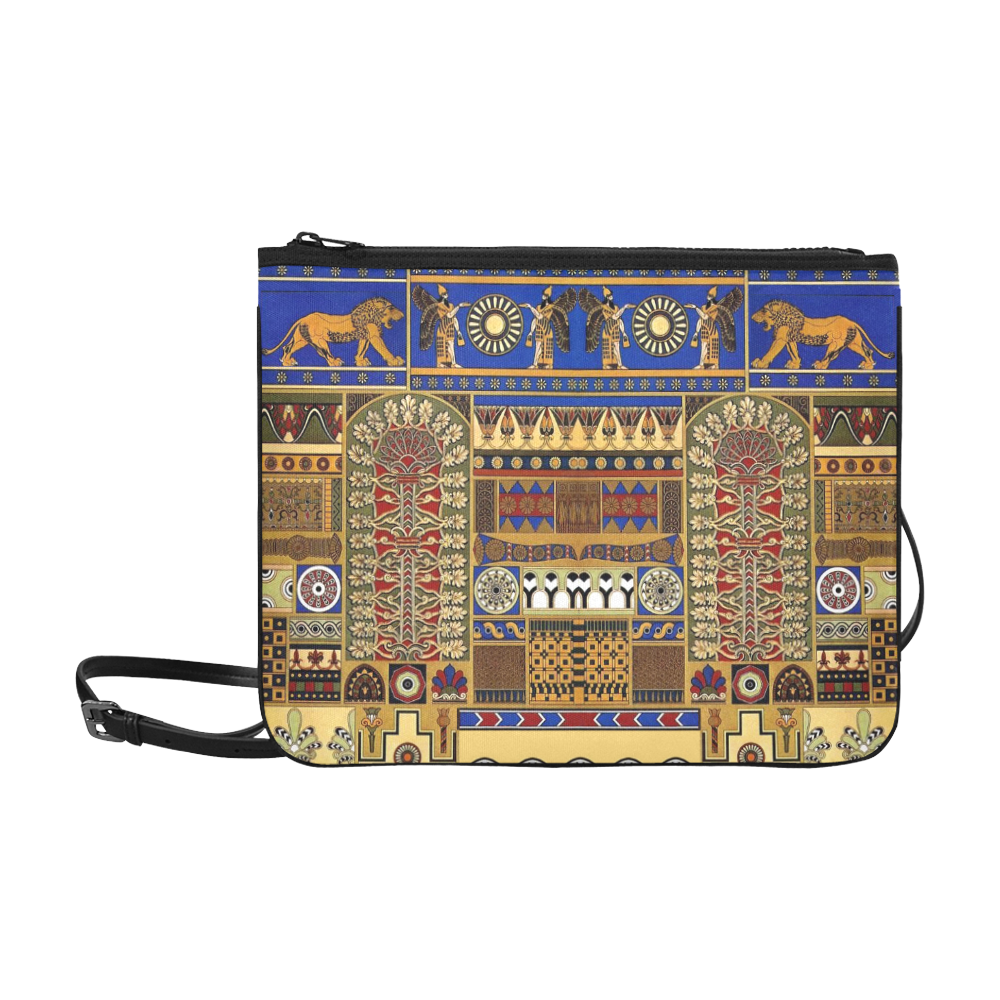 Ancient Assyrian Art Slim Clutch Bag (Model 1668)