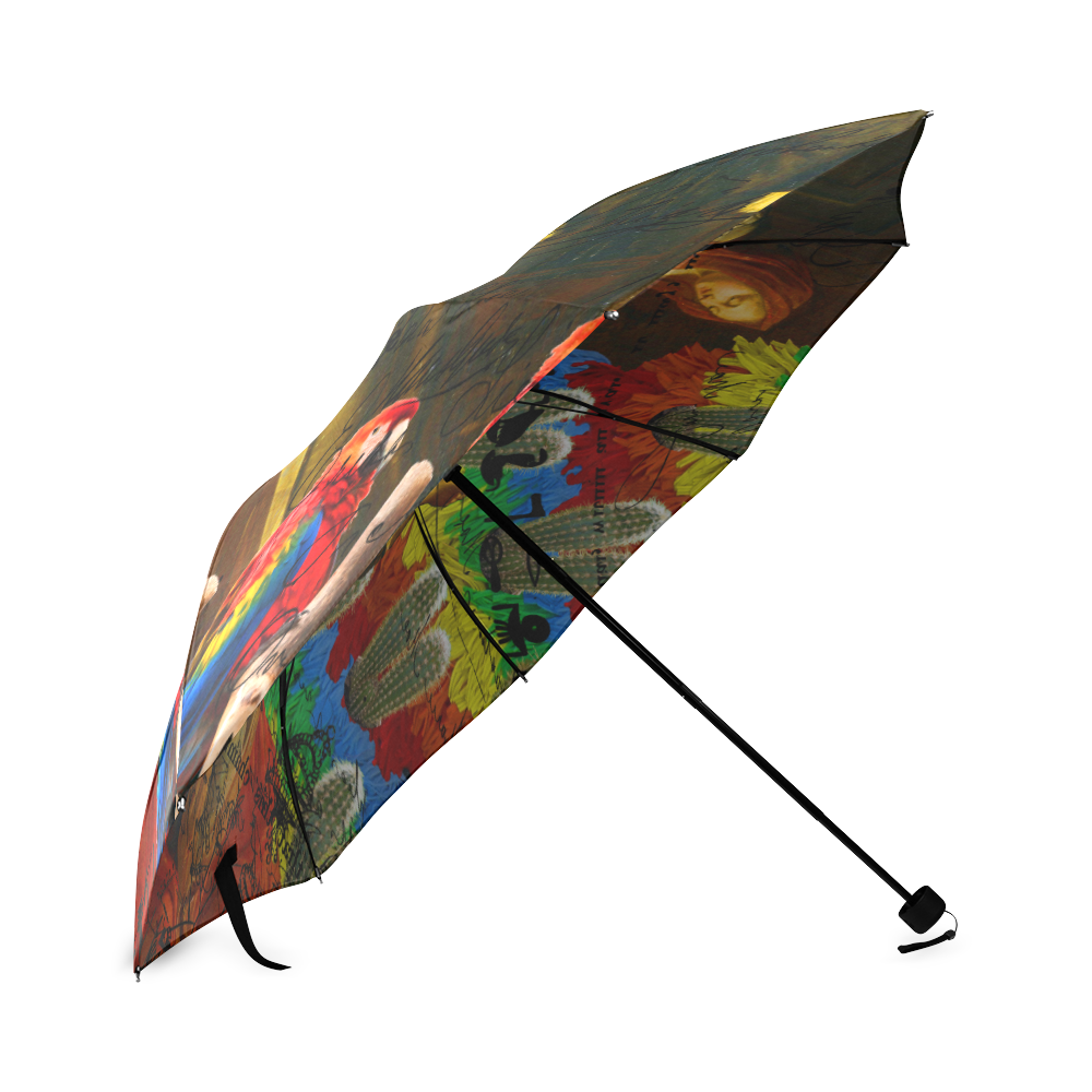 AND THIS, IS THE RAINBOW BRUSH CACTUS. II Foldable Umbrella (Model U01)