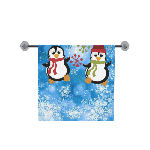 Snow Fun Penguins Bath Towel 30"x56"