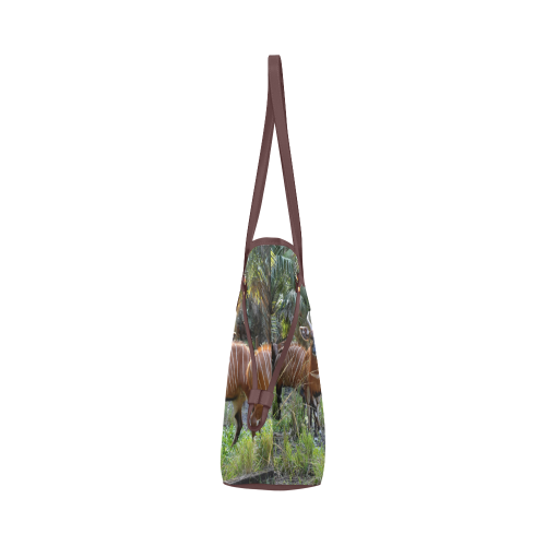 Bongo in the Field Clover Canvas Tote Bag (Model 1661)