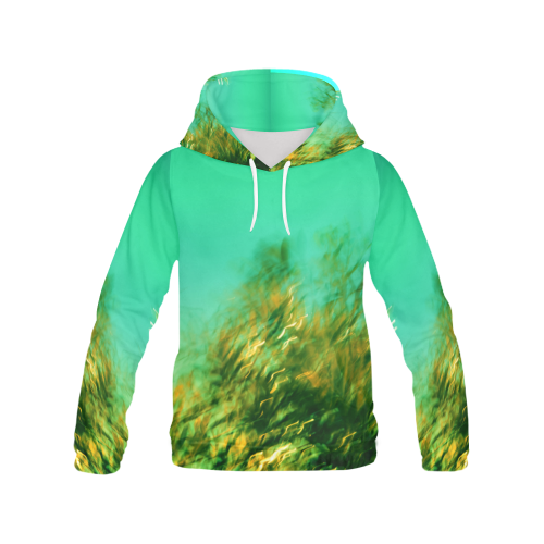 underwater feeling All Over Print Hoodie for Women (USA Size) (Model H13)