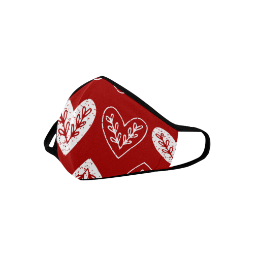 Red Heart Folki Mouth Mask Mouth Mask