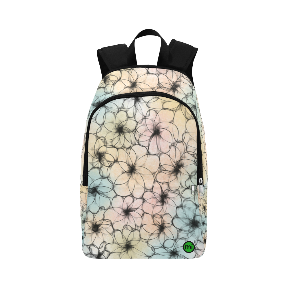 Pastel Flowers. Inspired by the Magic Island of Gotland. Fabric Backpack for Adult (Model 1659)