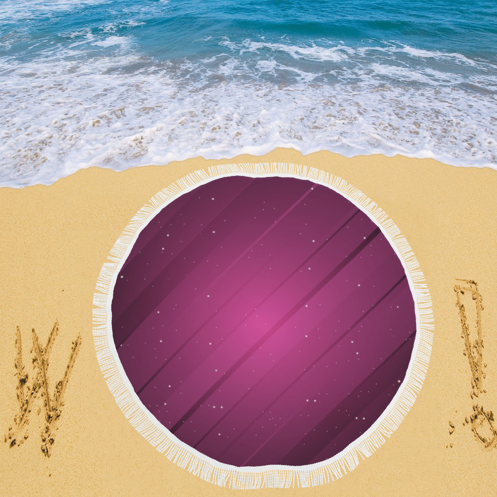 Purple shades Circular Beach Shawl 59"x 59"