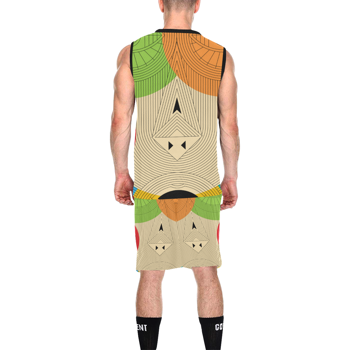 Aztec Ancient Tribal All Over Print Basketball Uniform