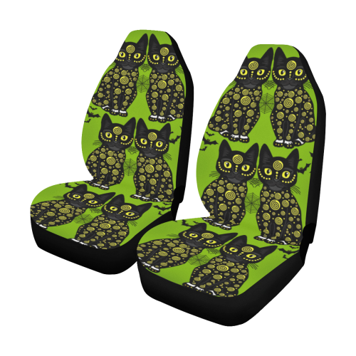 Halloween bats n cats Car Seat Covers (Set of 2)