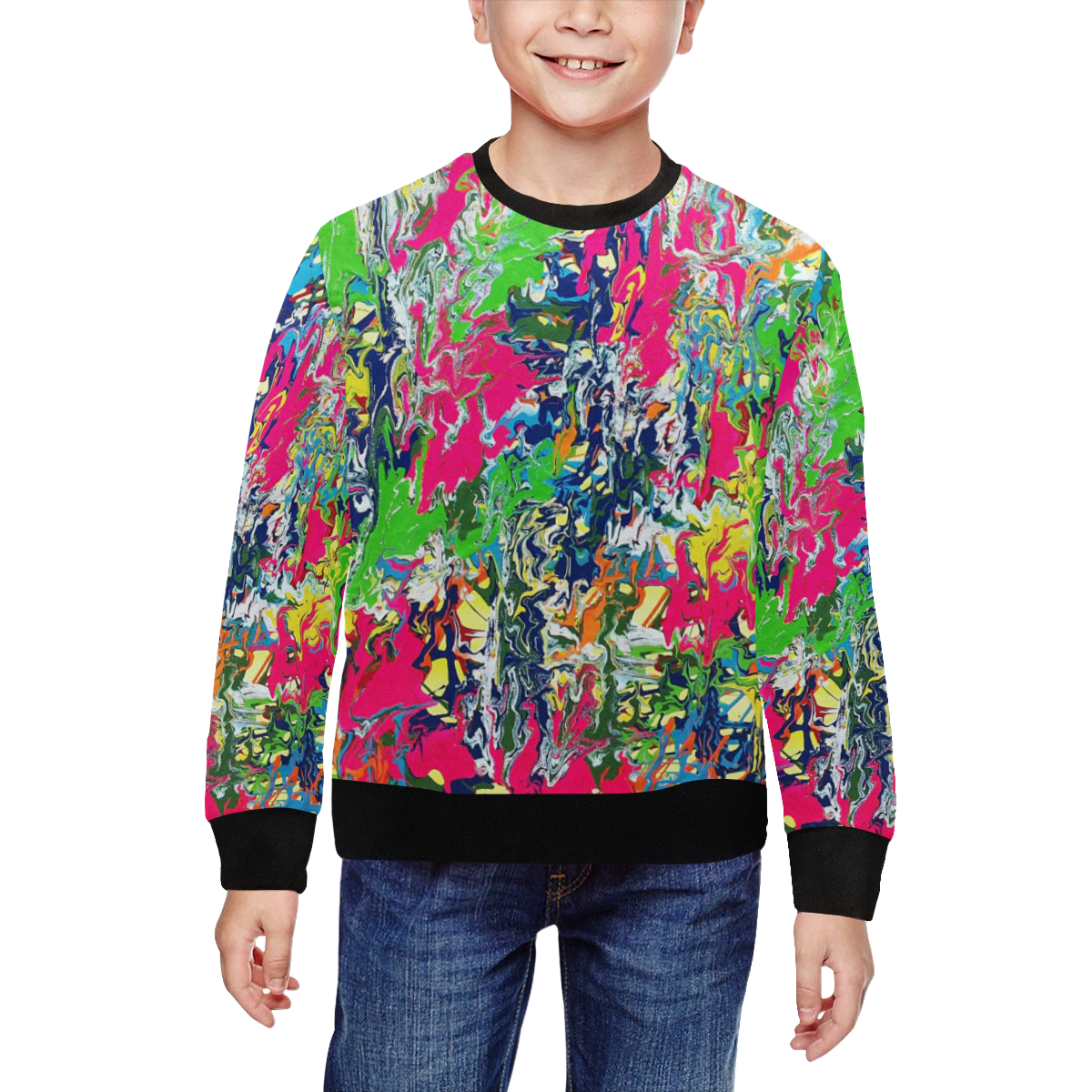 Bridge All Over Print Crewneck Sweatshirt for Kids (Model H29)