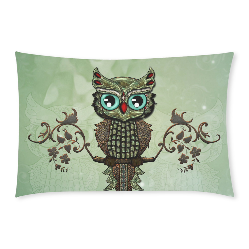 Wonderful owl, diamonds 3-Piece Bedding Set
