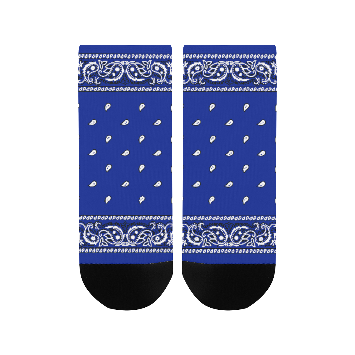 KERCHIEF PATTERN BLUE Women's Ankle Socks