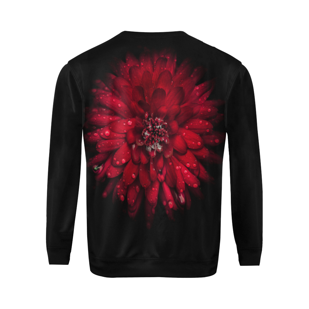 Backyard Flowers 45 Color Version All Over Print Crewneck Sweatshirt for Men (Model H18)