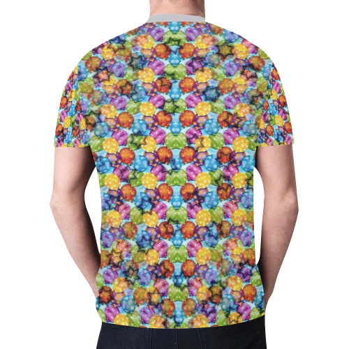 Ballon Pattern by K.Merske New All Over Print T-shirt for Men (Model T45)