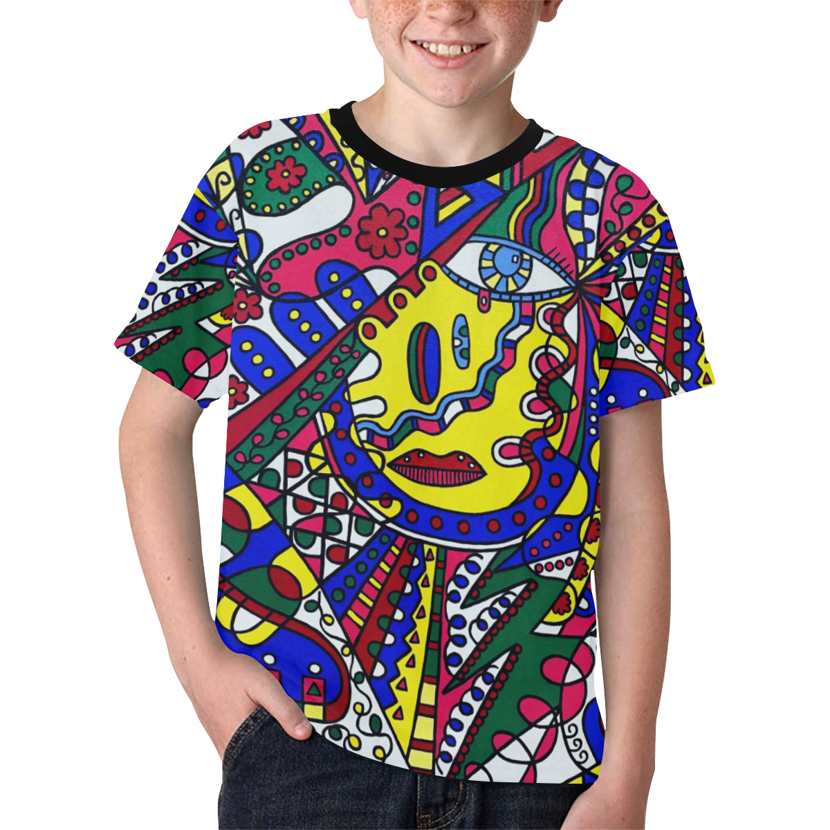 Whimsical Kids' All Over Print T-shirt (Model T65)