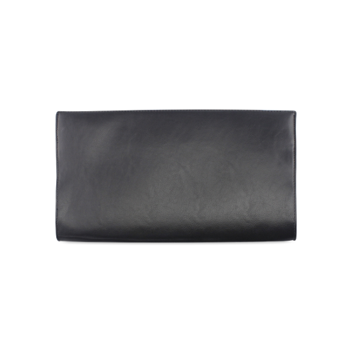 BLACK LEATHER Clutch Bag (Model 1630)