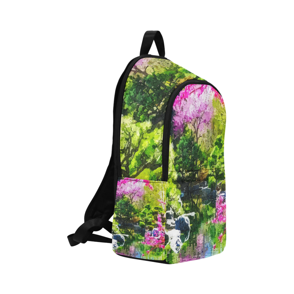 oriental garden Fabric Backpack for Adult (Model 1659)
