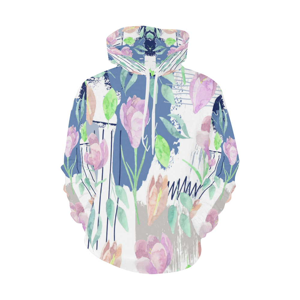 Flower pattern c All Over Print Hoodie for Women (USA Size) (Model H13)