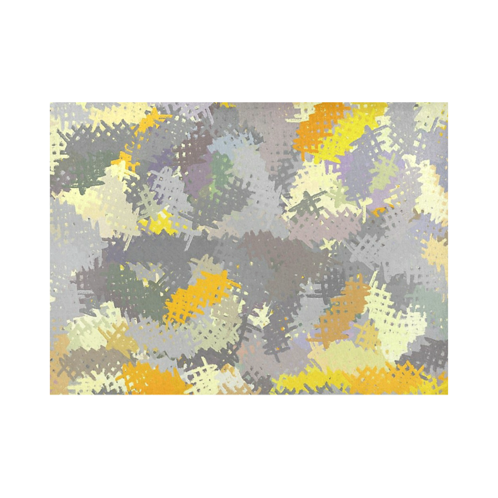 Yellow and Gray Tapestry Placemat 14’’ x 19’’ (Set of 2)