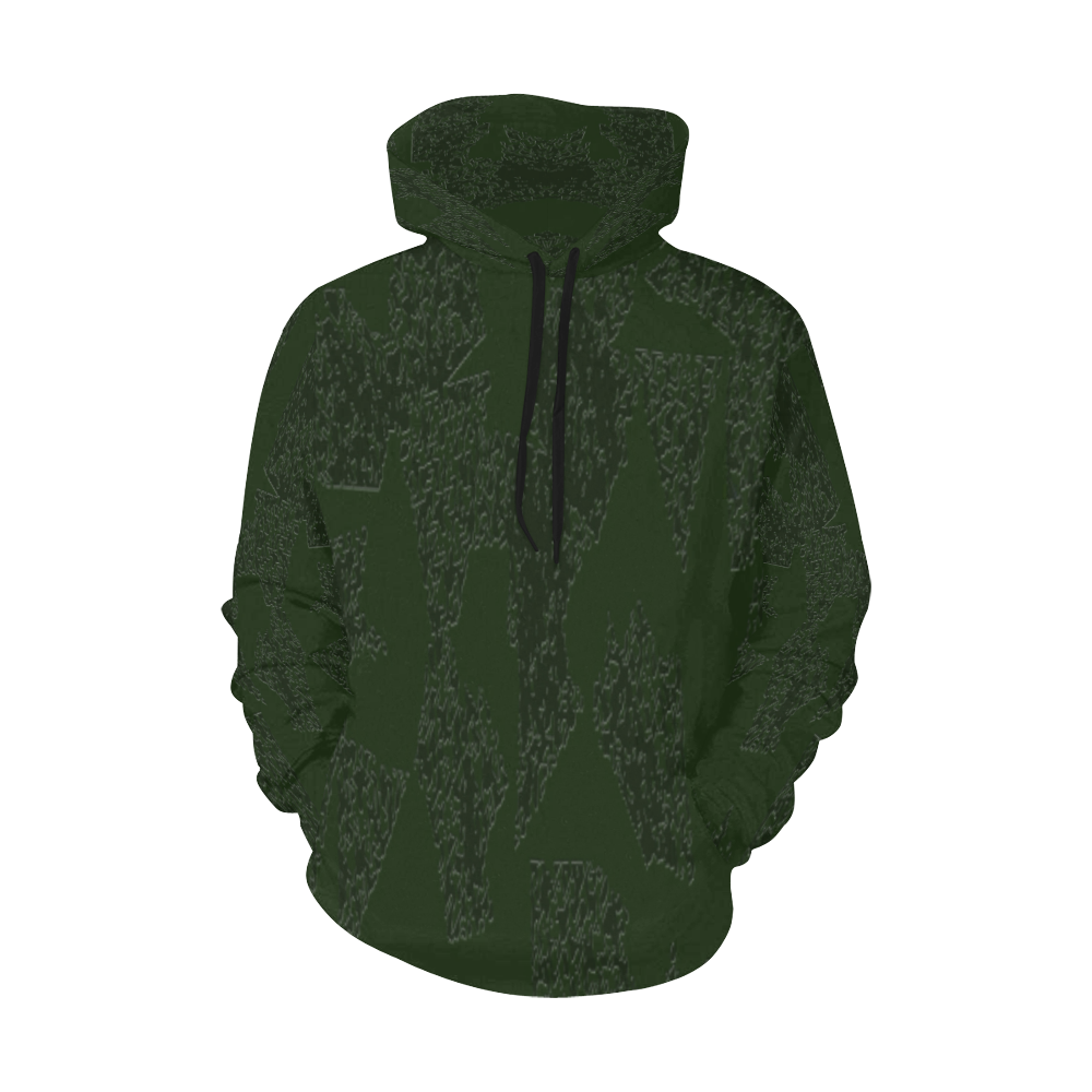 Deep Fir Shades All Over Print Hoodie for Men/Large Size (USA Size) (Model H13)